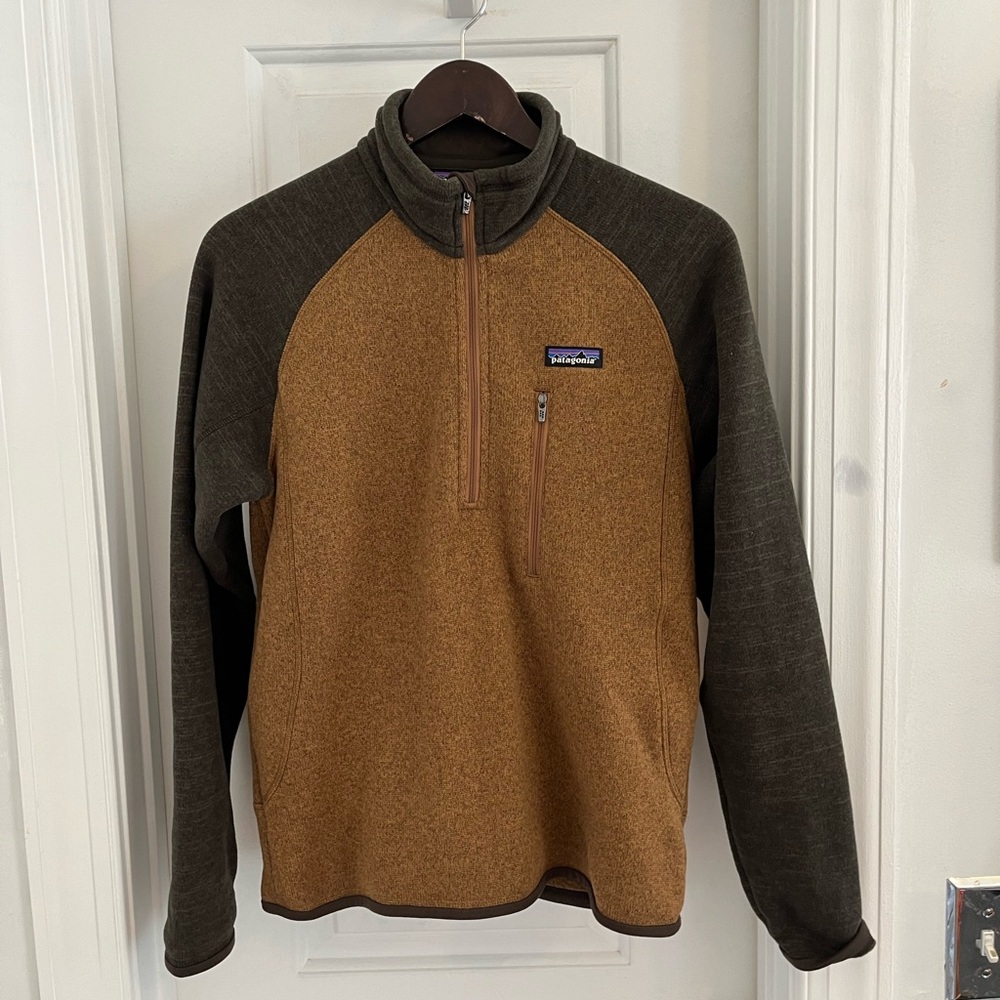 Patagonia Better Sweater Fleece Jacket Brown Tan Sz XS Men’s‎
